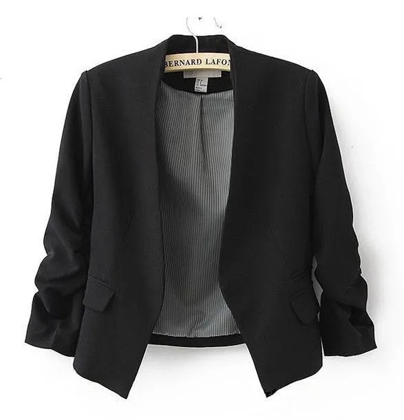 Short jackets Candy Color Women outwear Slim Short Design Suit Coat