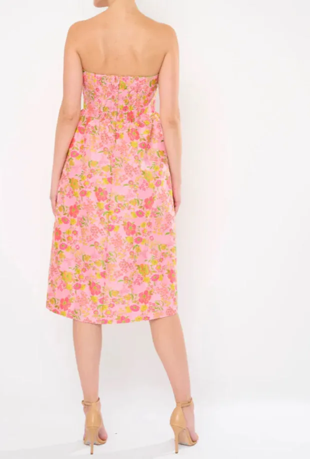 Sia Dress in Springtime Brocade