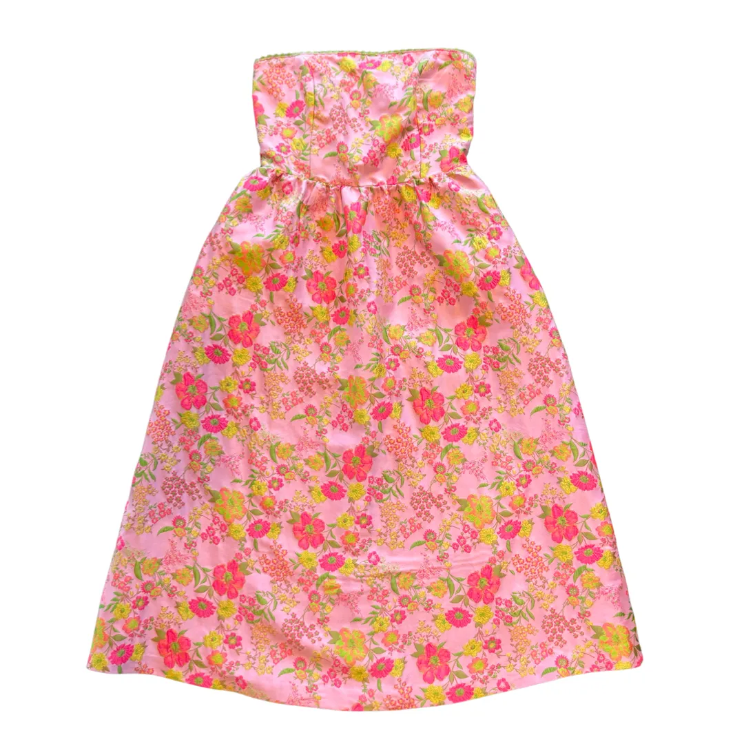 Sia Dress in Springtime Brocade