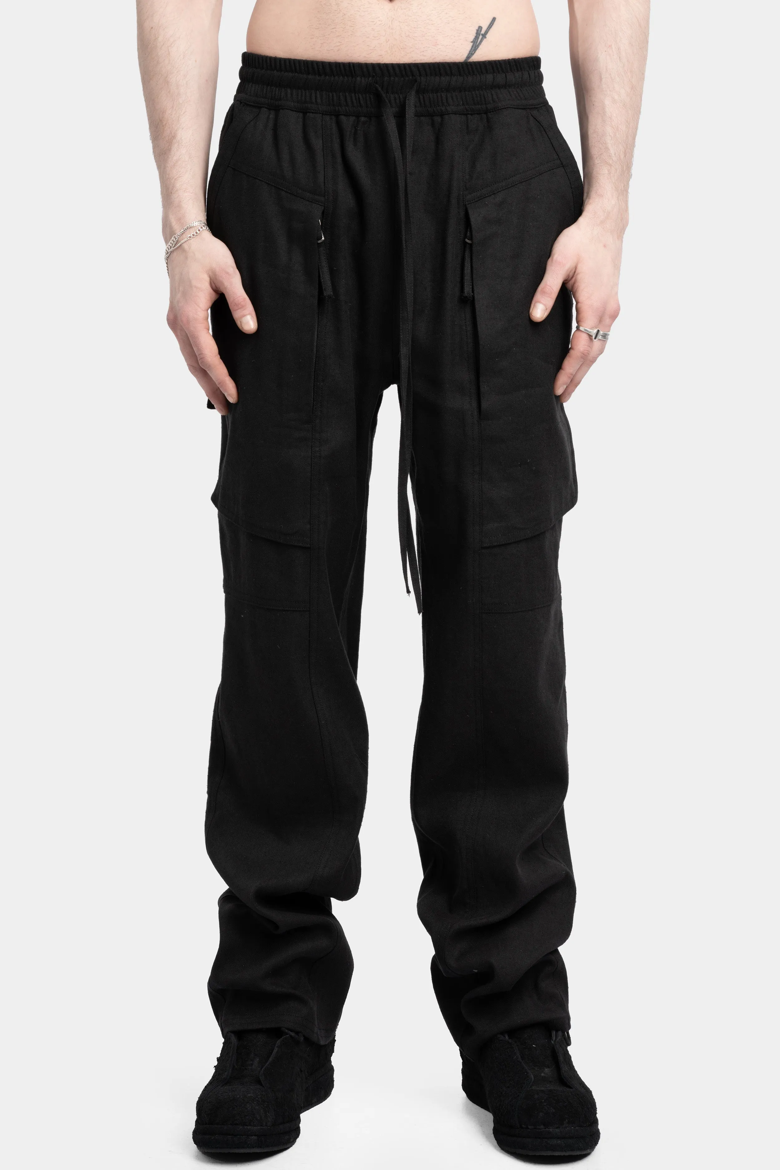 Silk / linen loose pants