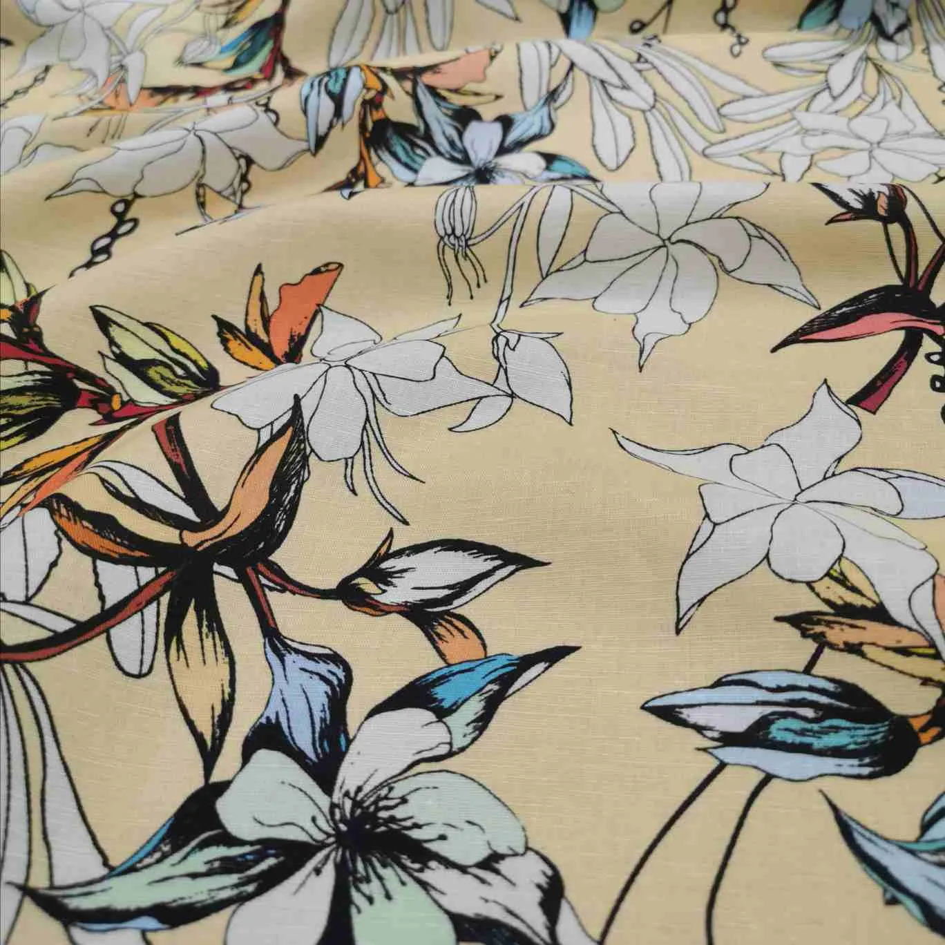 Silk Linen , Vanilla Orchids