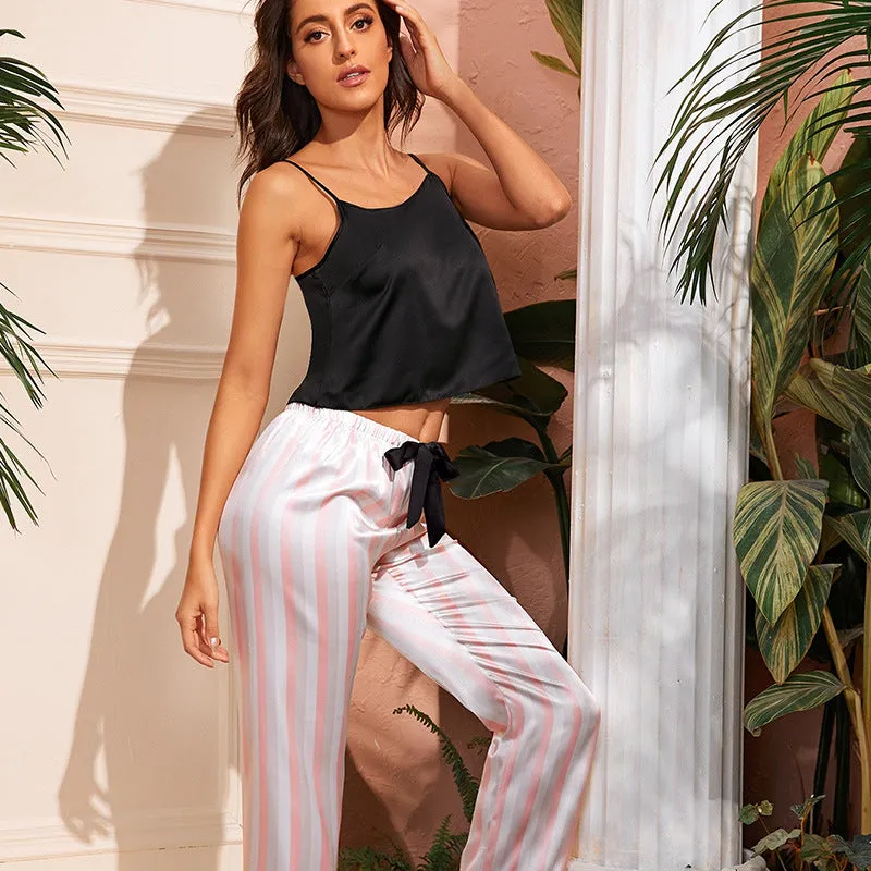 Silky Tank Top and Pants Pajama Set