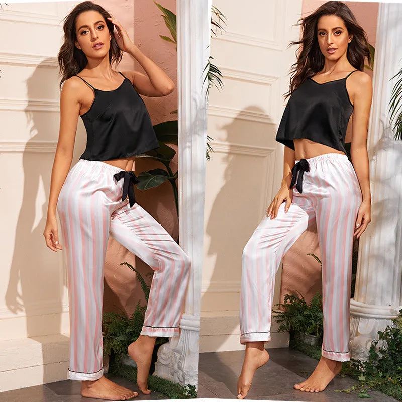 Silky Tank Top and Pants Pajama Set