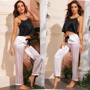 Silky Tank Top and Pants Pajama Set