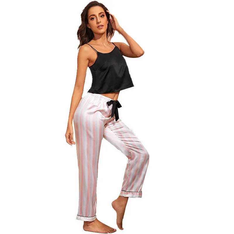 Silky Tank Top and Pants Pajama Set