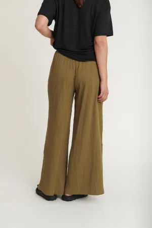 Simone Loose Pants - Martini Olive