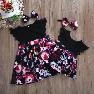 Sister Floral Matching Dresses