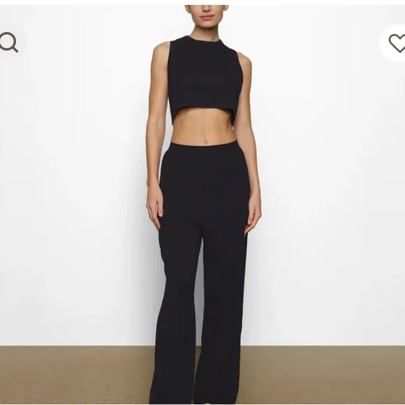 SKIMS Boyfriend Loose Pants, color-onyx, size XXS, NWT