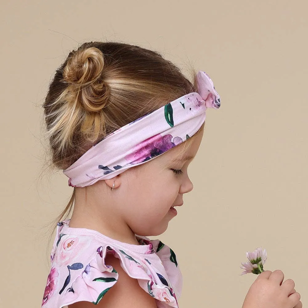 Snuggle Hunny - Floral Kiss Organic Topknot