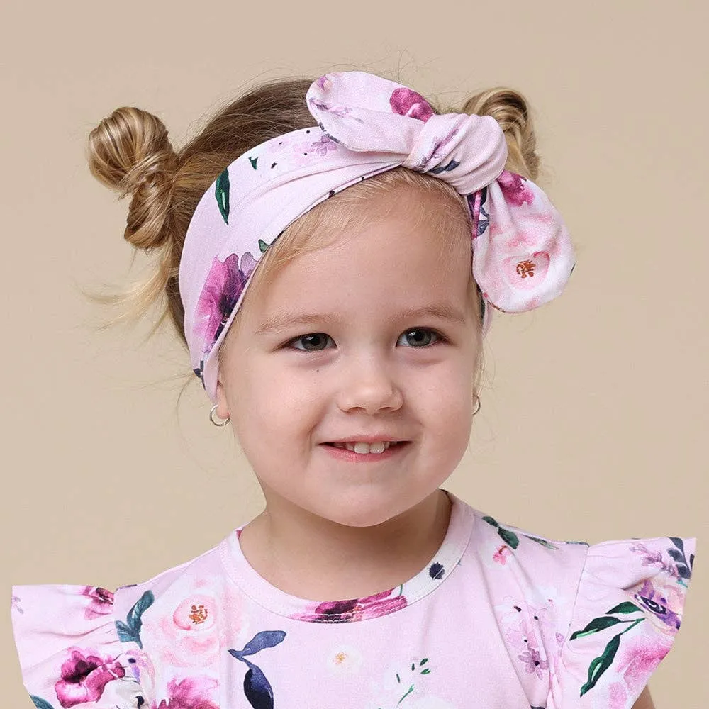 Snuggle Hunny - Floral Kiss Organic Topknot