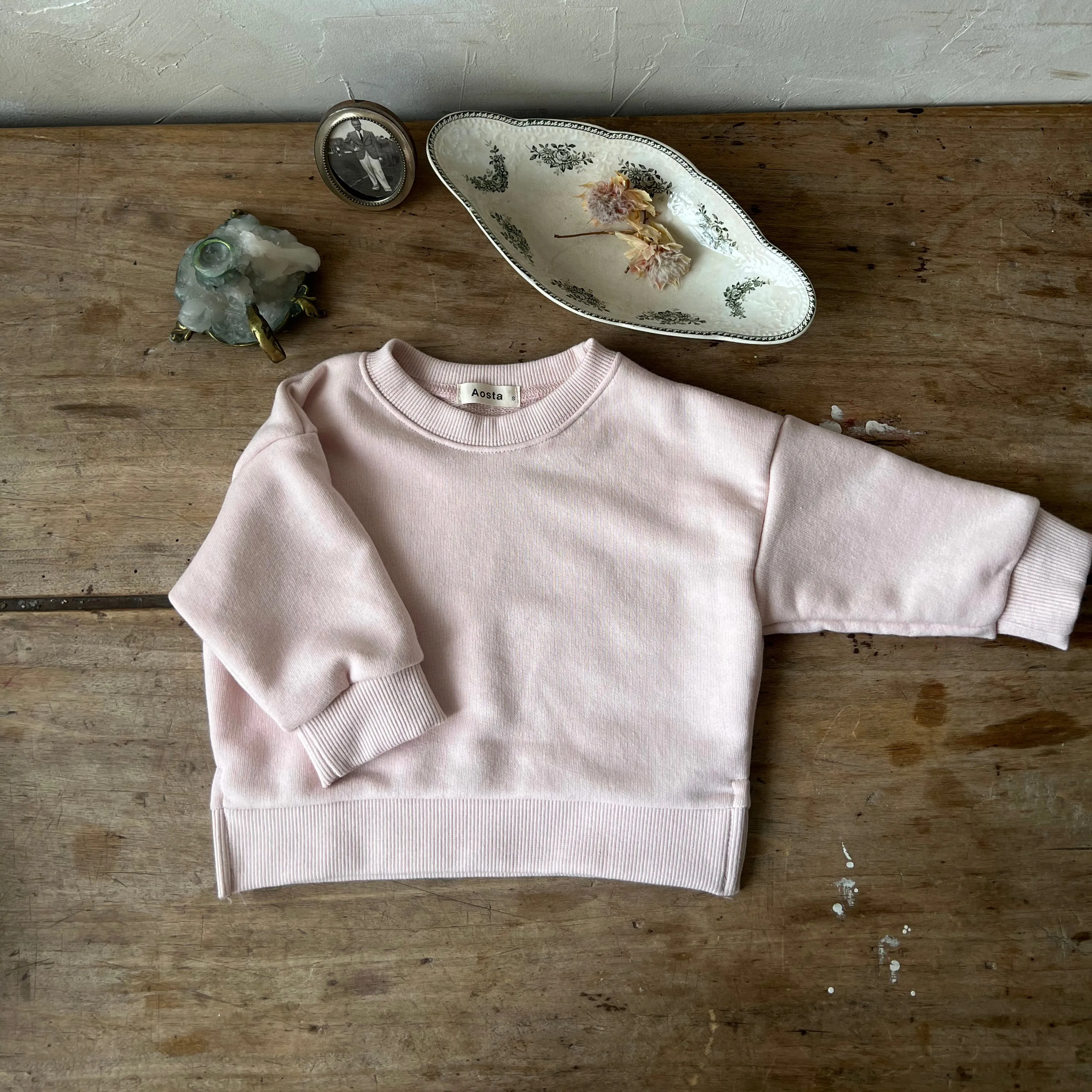 Soft & Plush Daily Sweatshirt - Light Pink