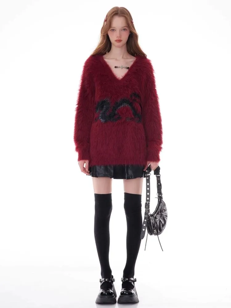 Soft and Thick V-Neck Sweater【s0000006158】