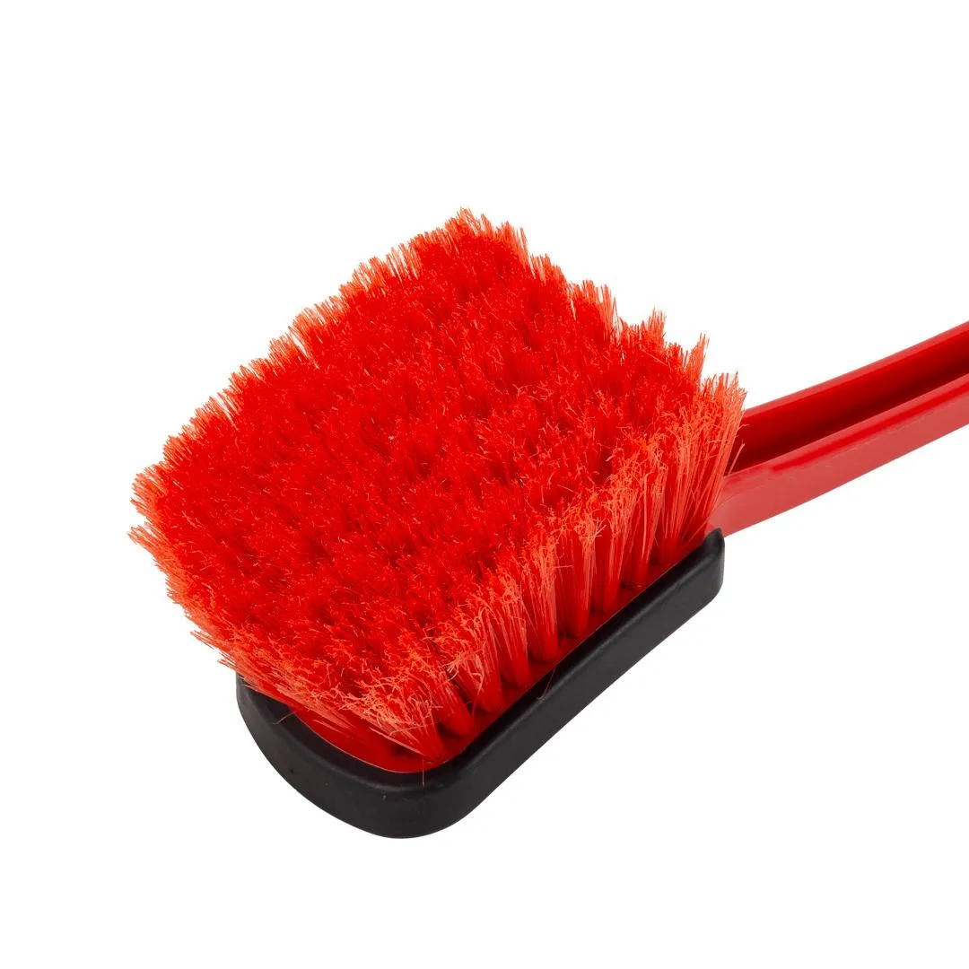 Soft Grip Medium Duty Wheel Cleaning Brush with Long Handle