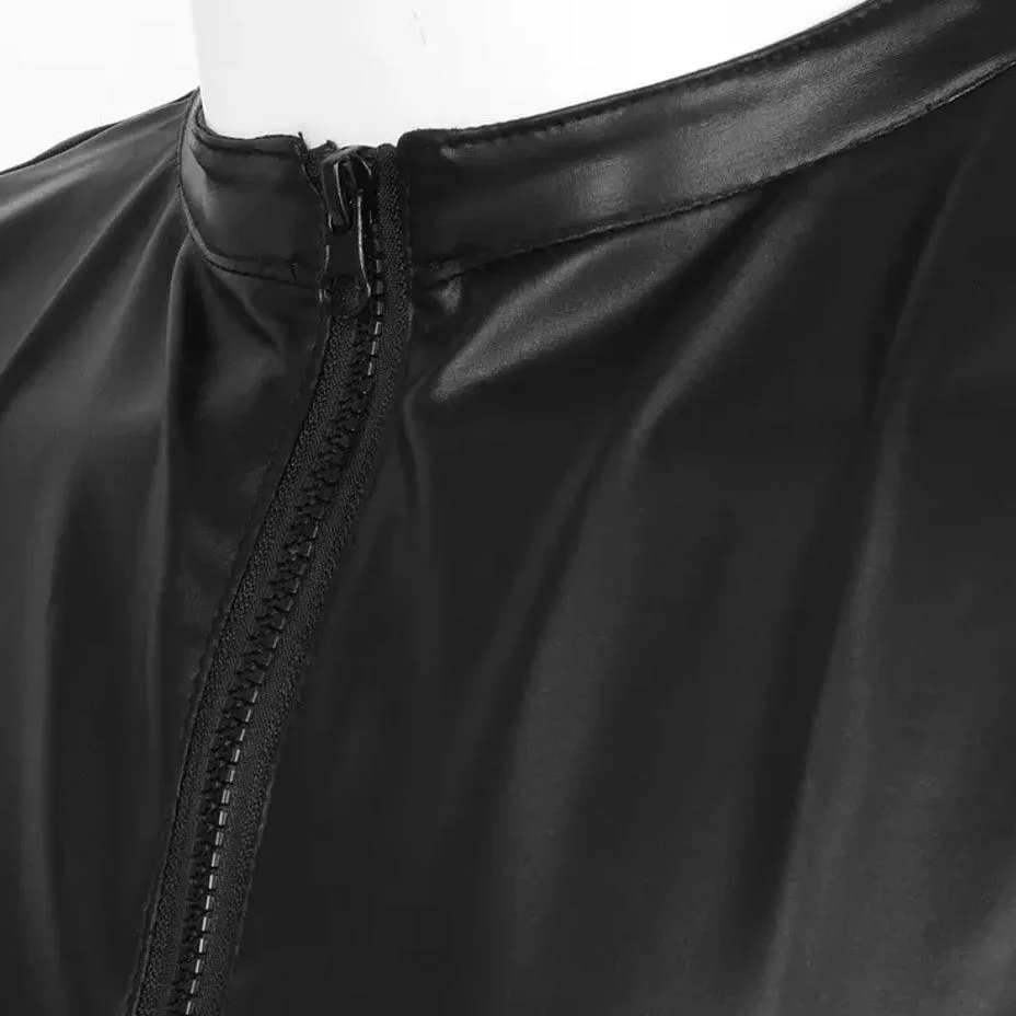 Soft Leather Sleeveless Shirts Shaping Stretch Tank Top