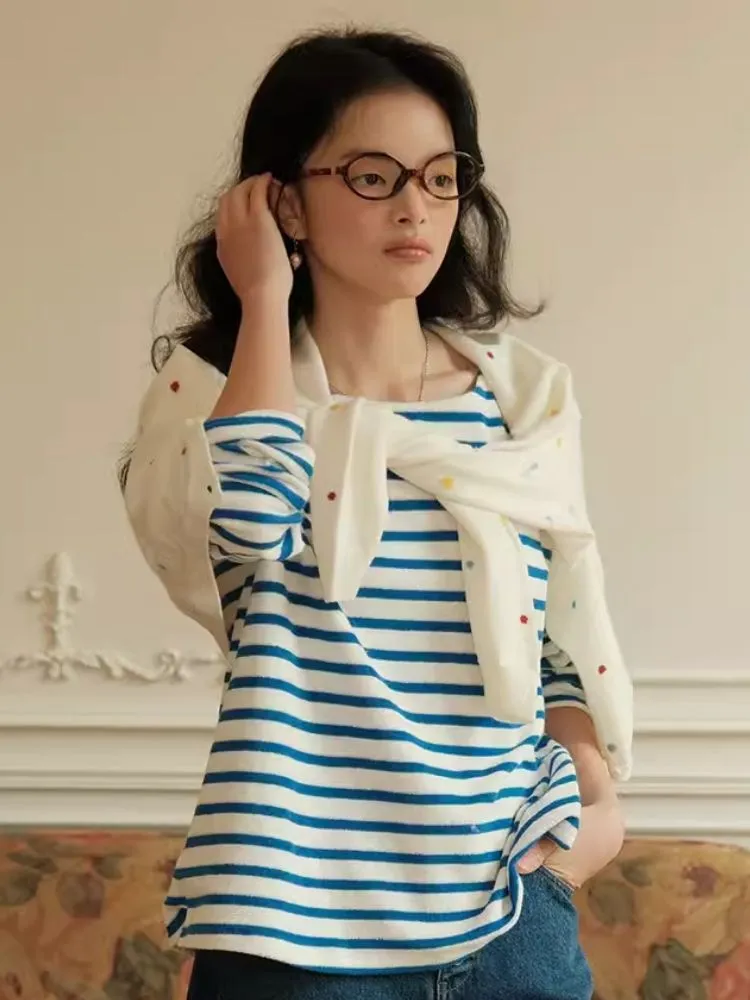 Soft Striped Terry Shirt
