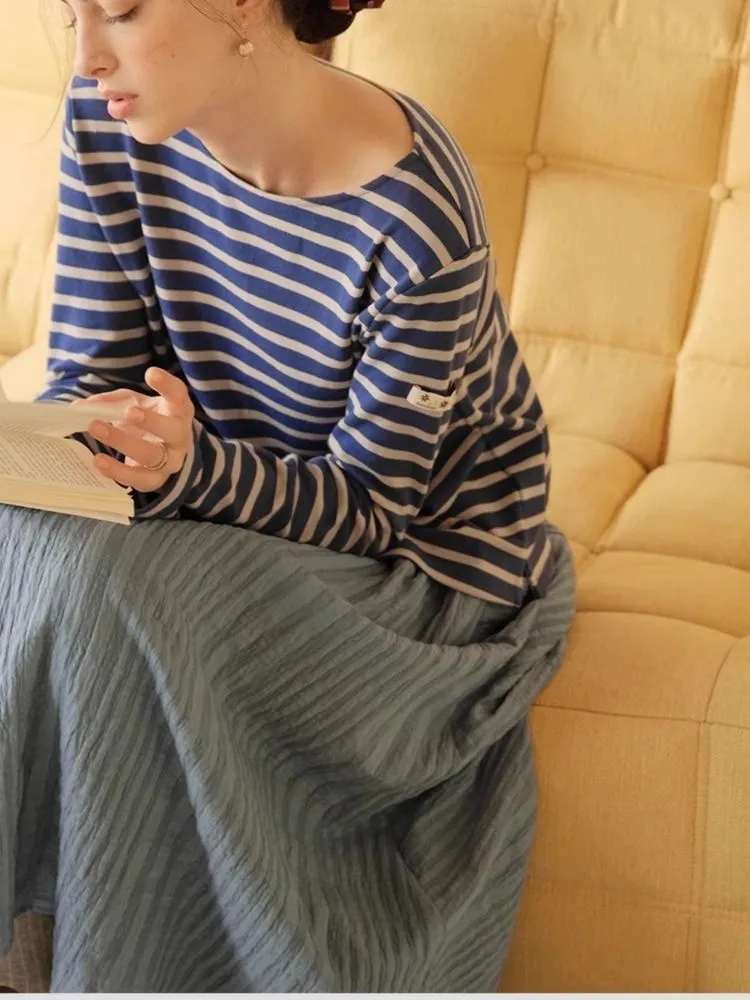 Soft Striped Terry Shirt