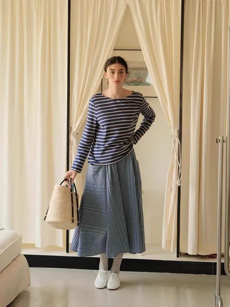 Soft Striped Terry Shirt