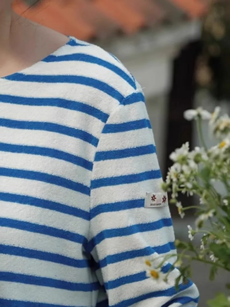 Soft Striped Terry Shirt