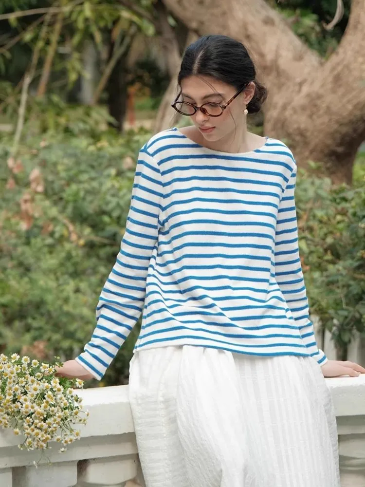 Soft Striped Terry Shirt