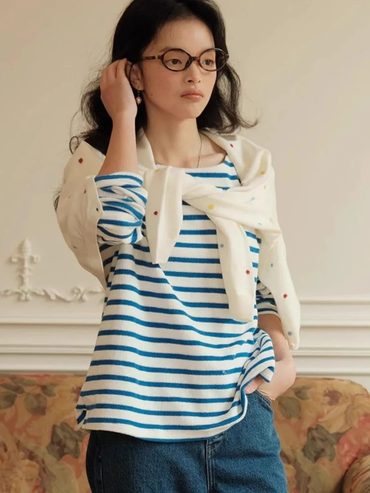 Soft Striped Terry Shirt