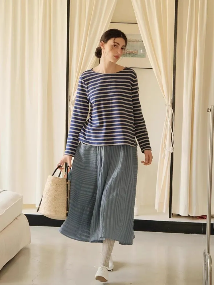 Soft Striped Terry Shirt