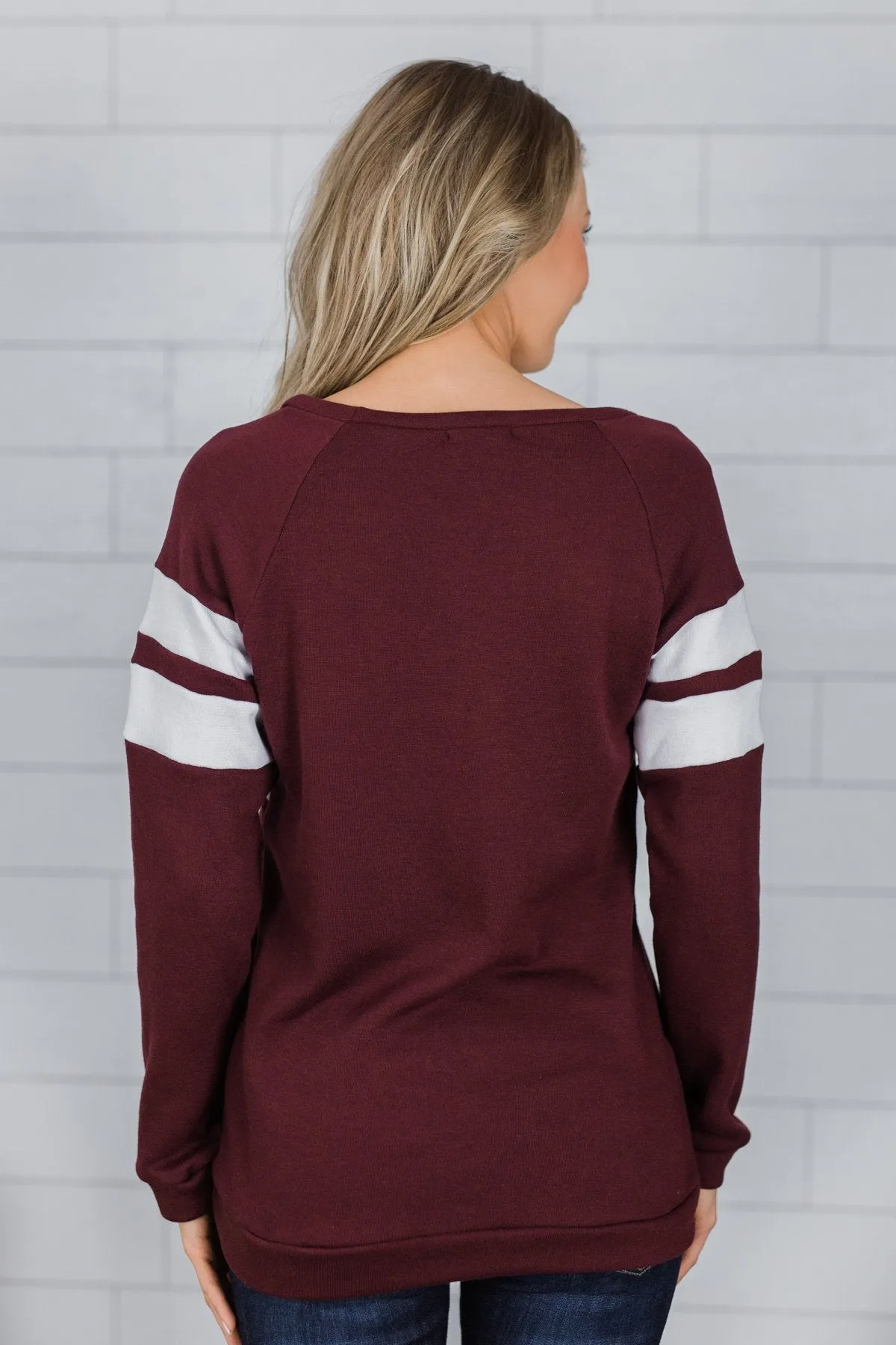 Softest Crewneck Ever- Burgundy