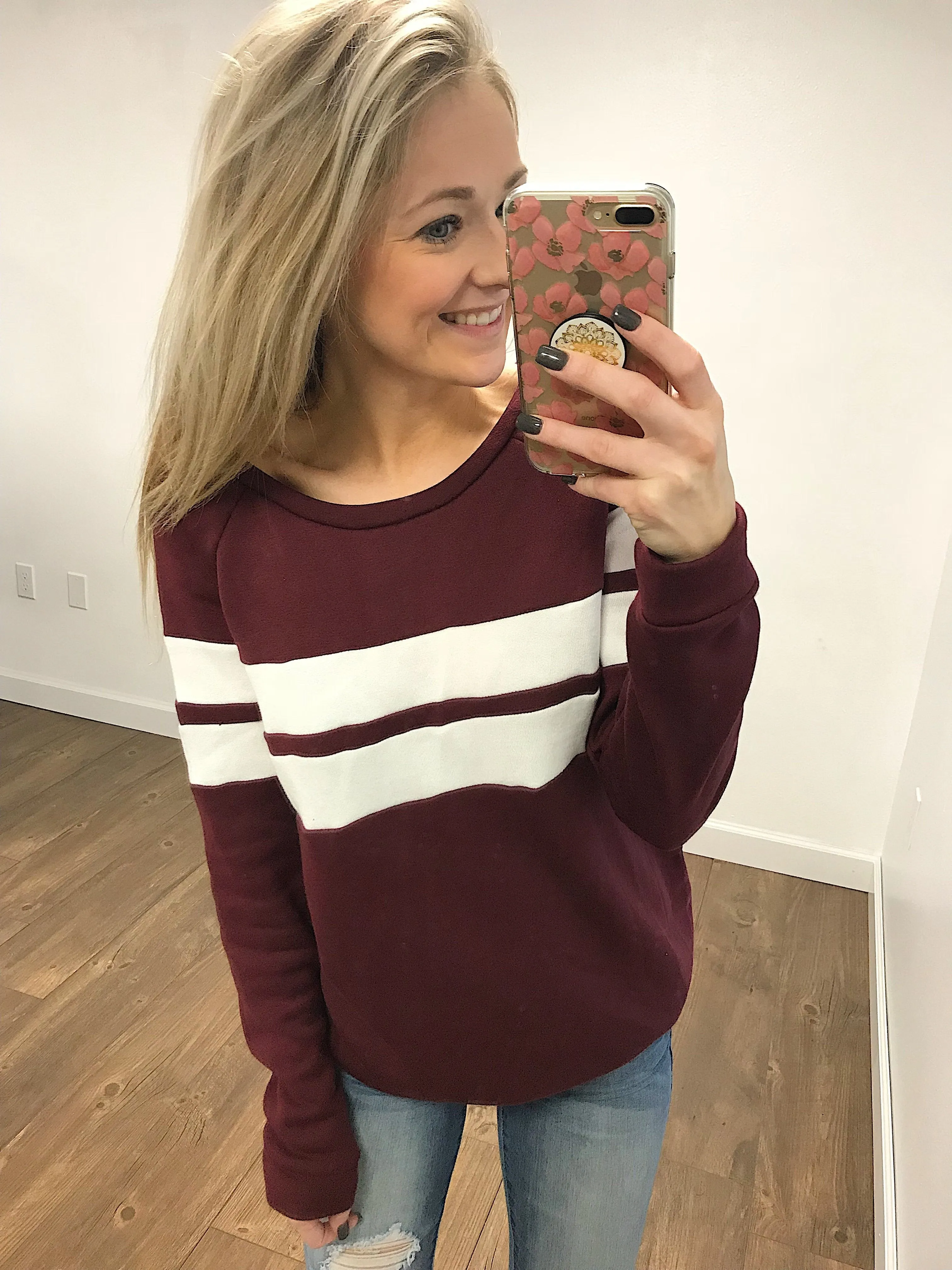 Softest Crewneck Ever- Burgundy