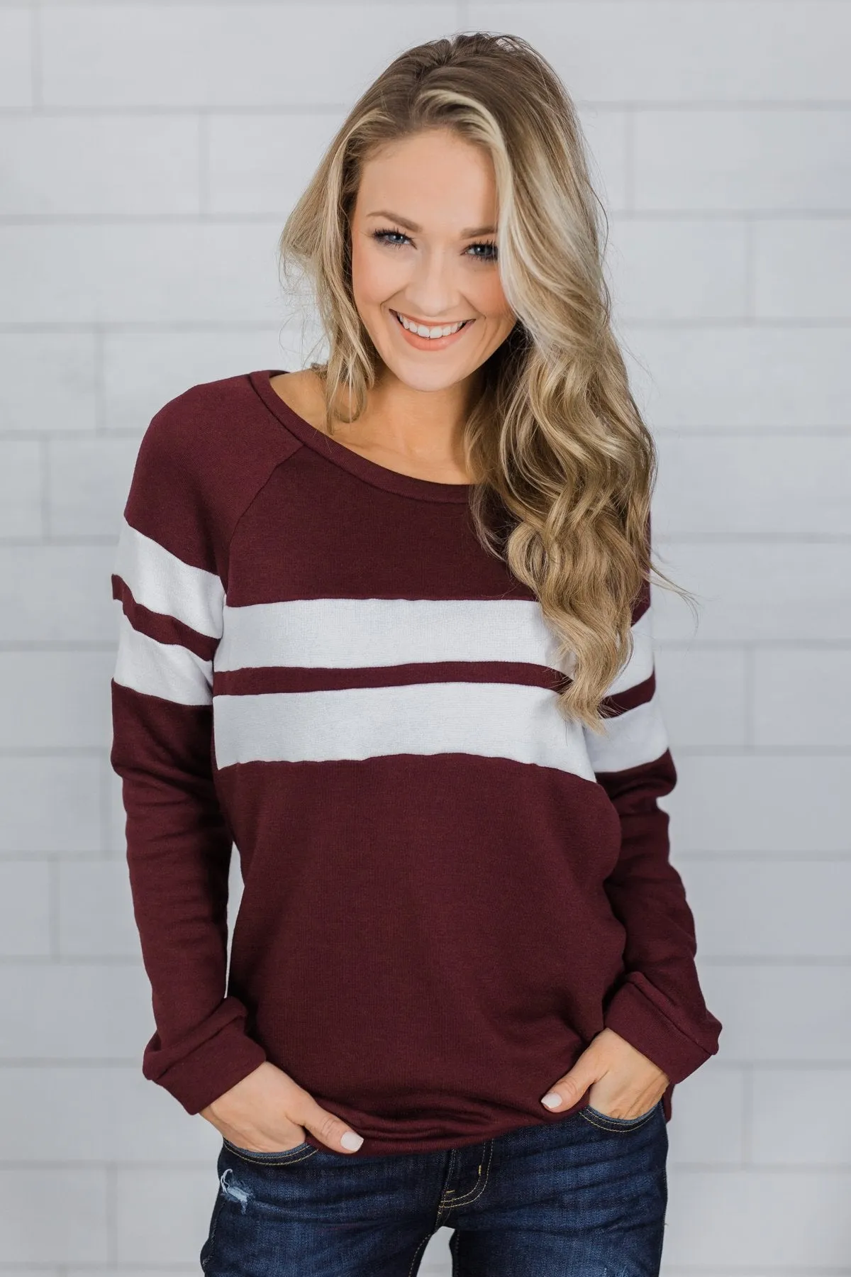 Softest Crewneck Ever- Burgundy