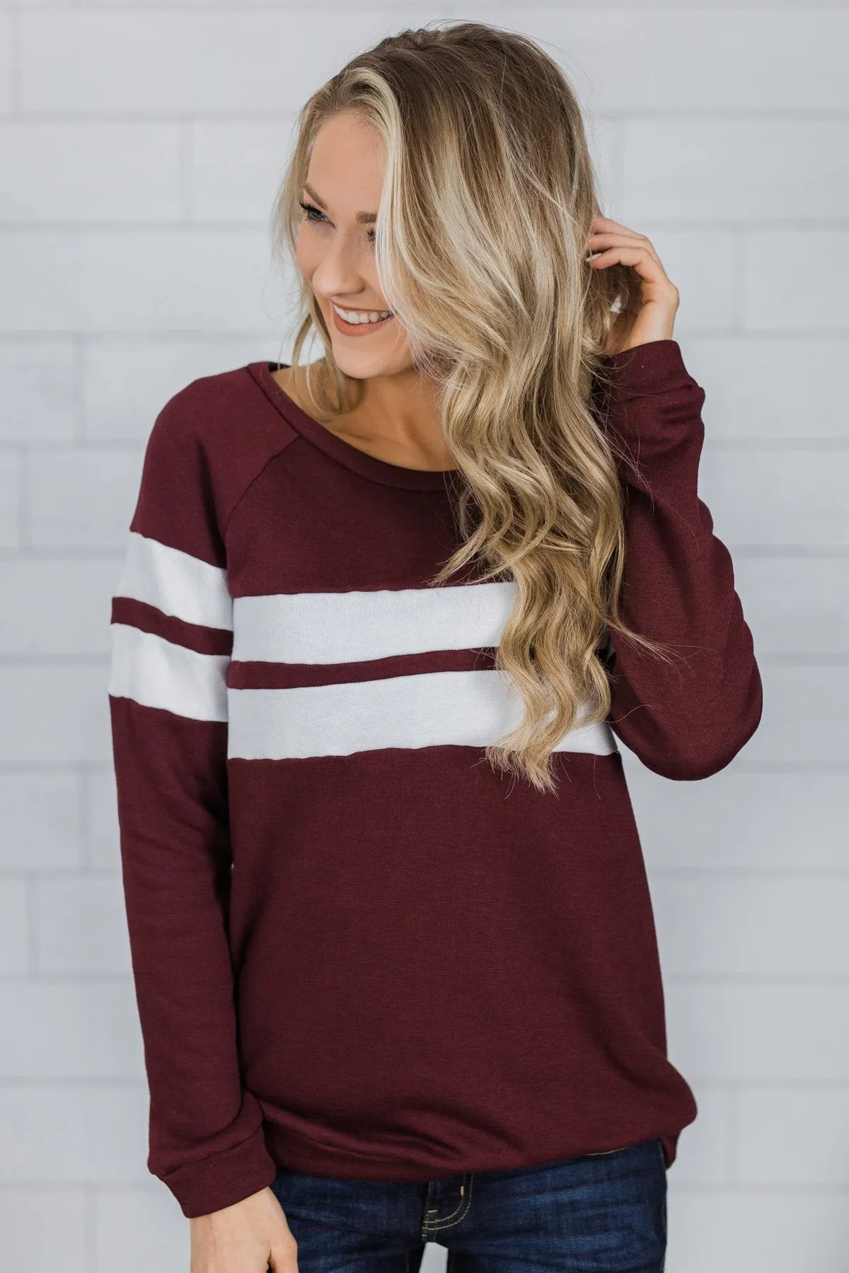 Softest Crewneck Ever- Burgundy