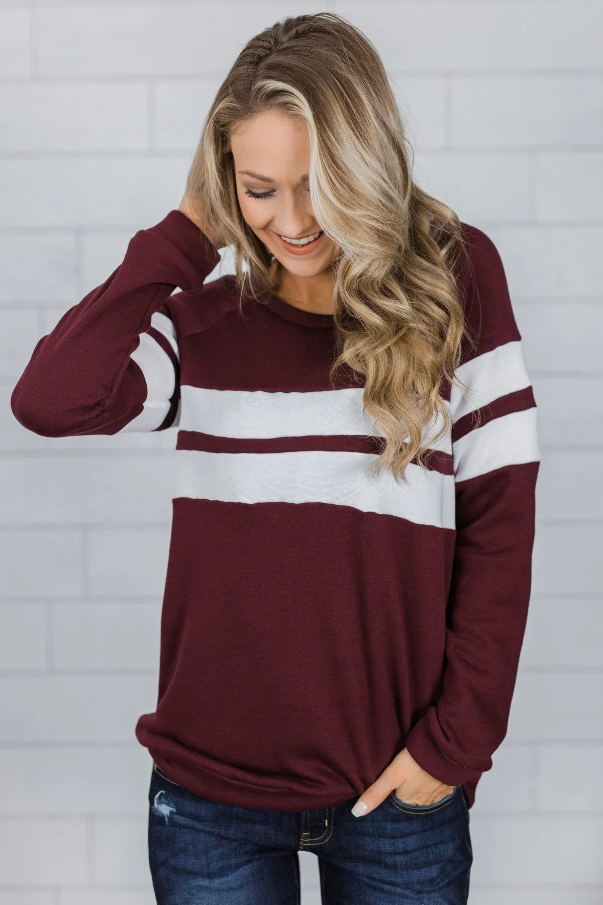 Softest Crewneck Ever- Burgundy