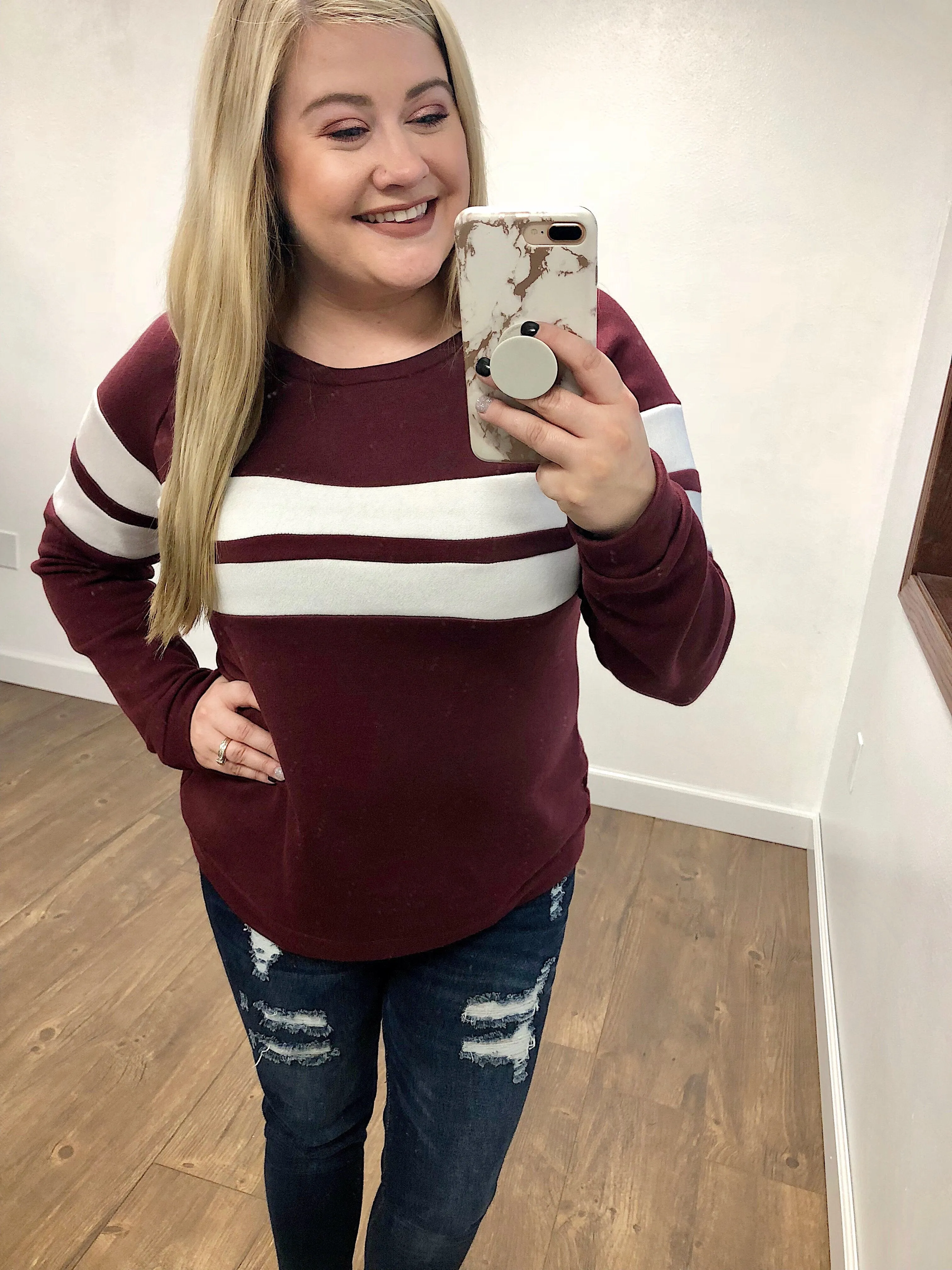 Softest Crewneck Ever- Burgundy
