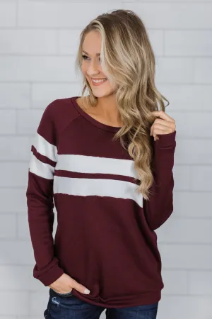 Softest Crewneck Ever- Burgundy