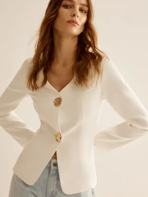 Split Skinny Blazer
