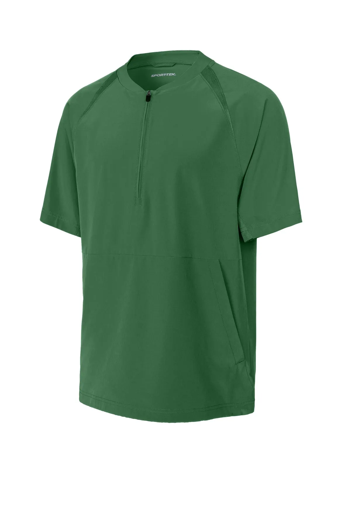 Sport-Tek Repeat 1/2-Zip Short Sleeve Jacket JST489 Forest Green