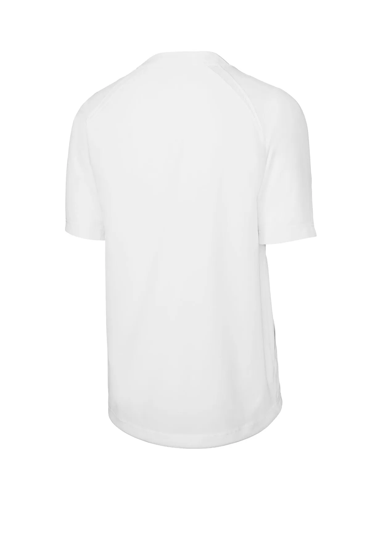 Sport-Tek Repeat 1/2-Zip Short Sleeve Jacket JST489 White