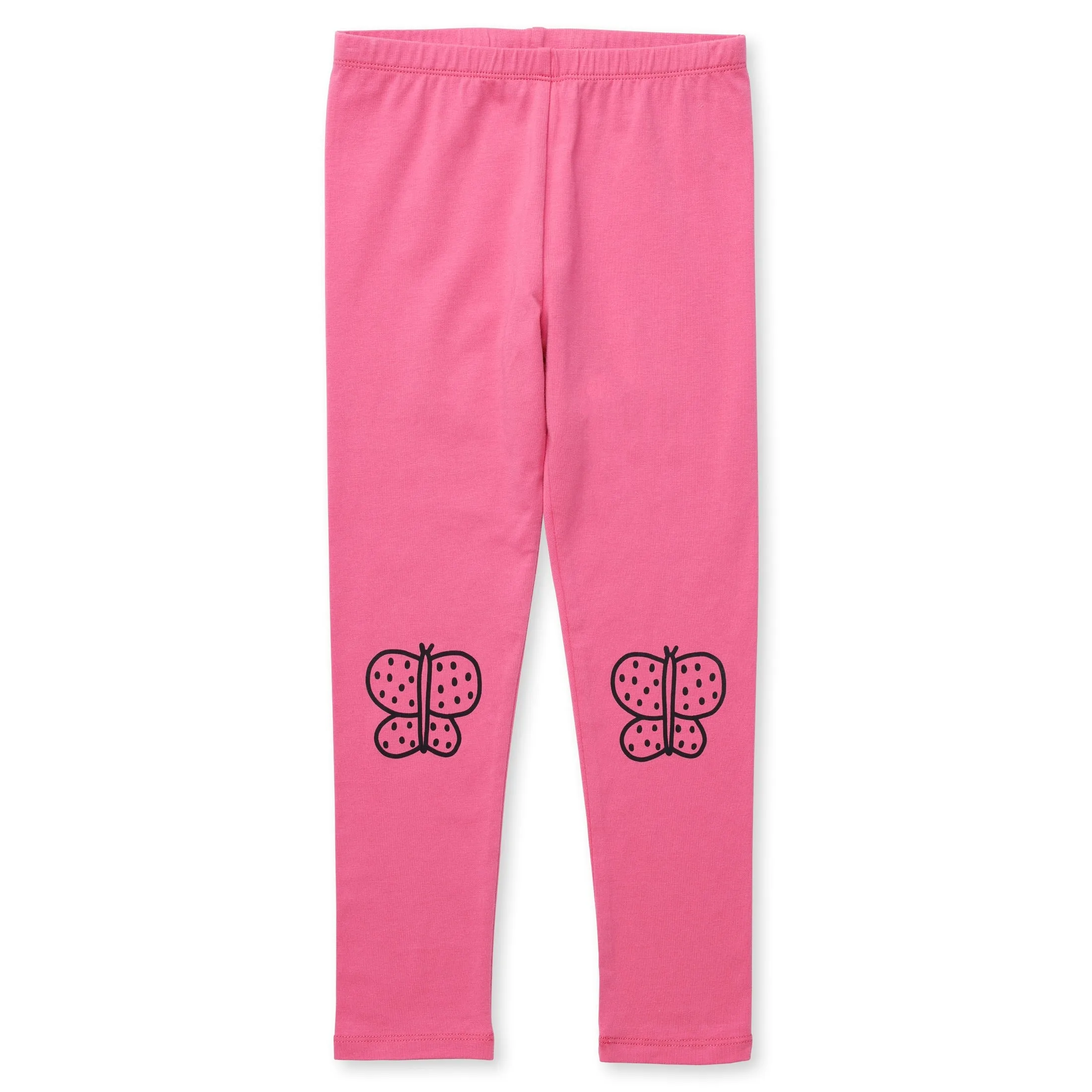 Spotty Butterfly Tights - Dark Rose