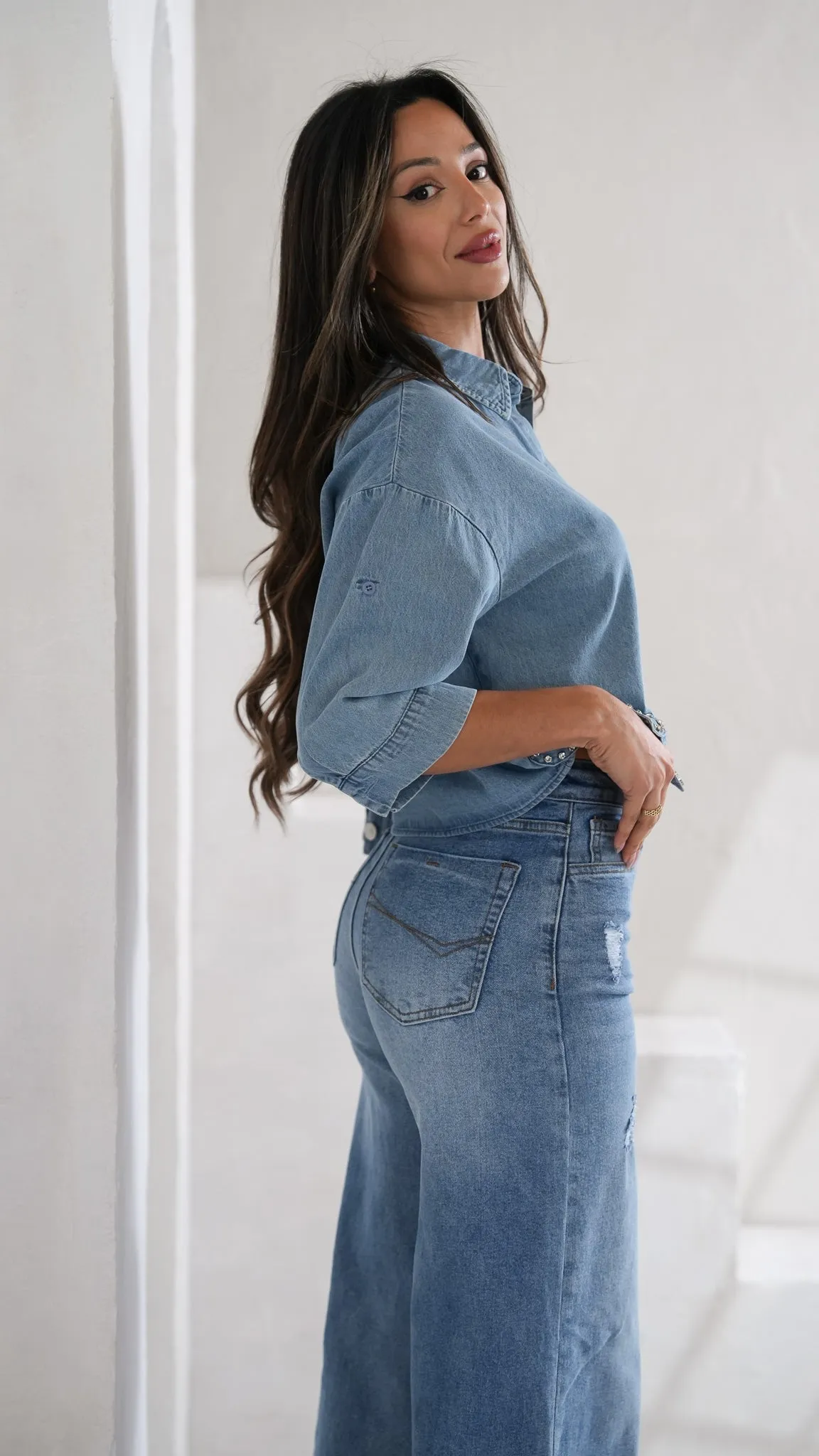 Starlight denim top