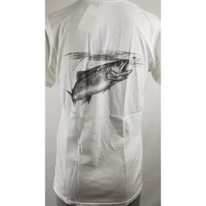 Steve Whitlock Signature Men's Tone on Tone Freshwater Trout SS Shirt (Picture in Back)