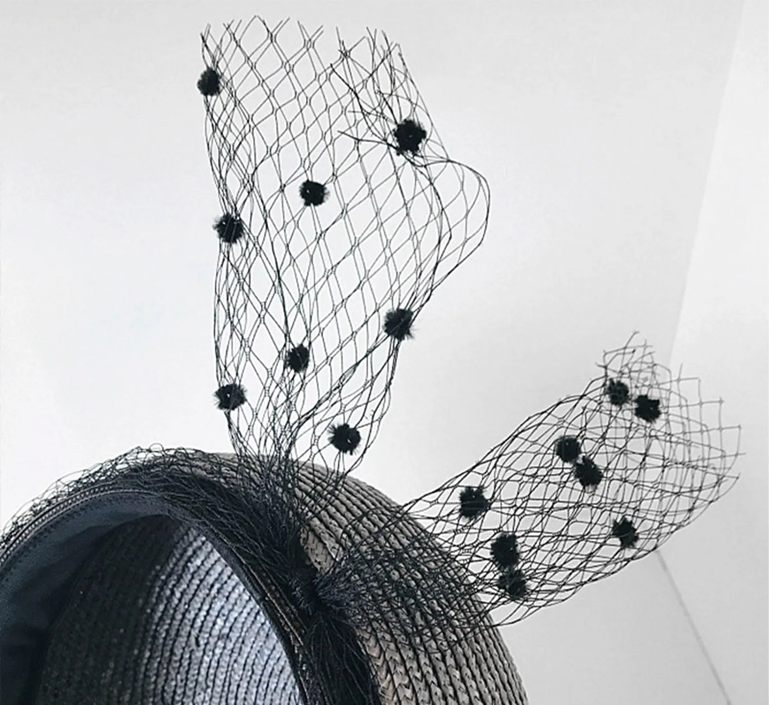 Straw Veil Visor Cap