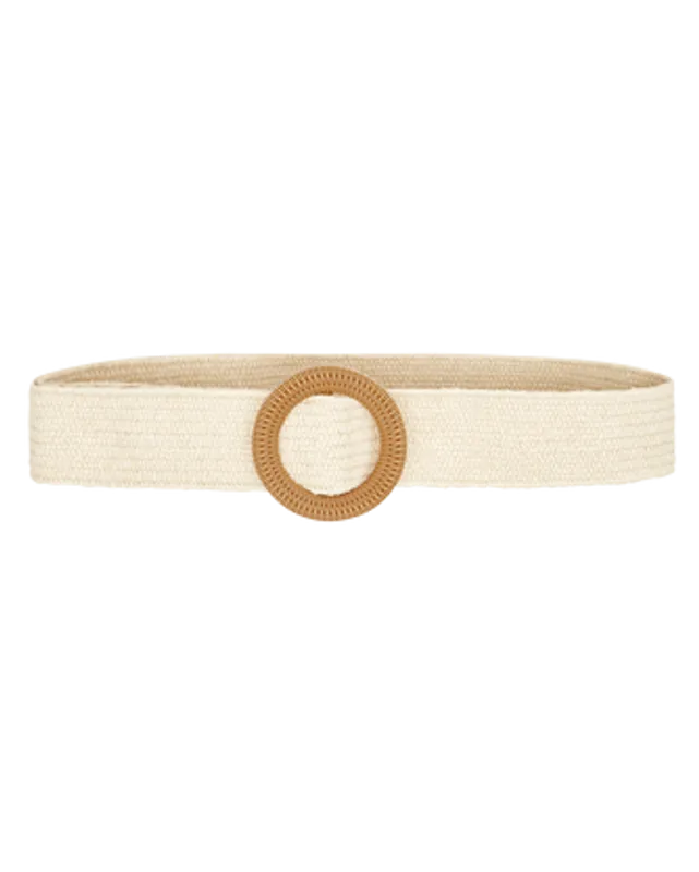 Stretchy Rattan Belt - Natural