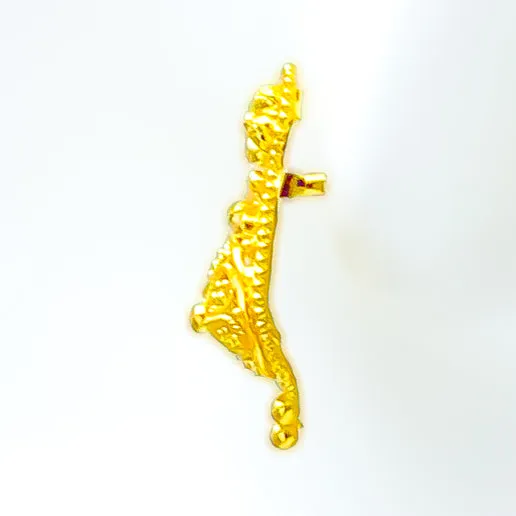 Stylish Brilliant 22k Gold Earrings