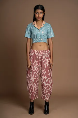 Subtle Pleats Pants in The Struggle and Joy Pattern