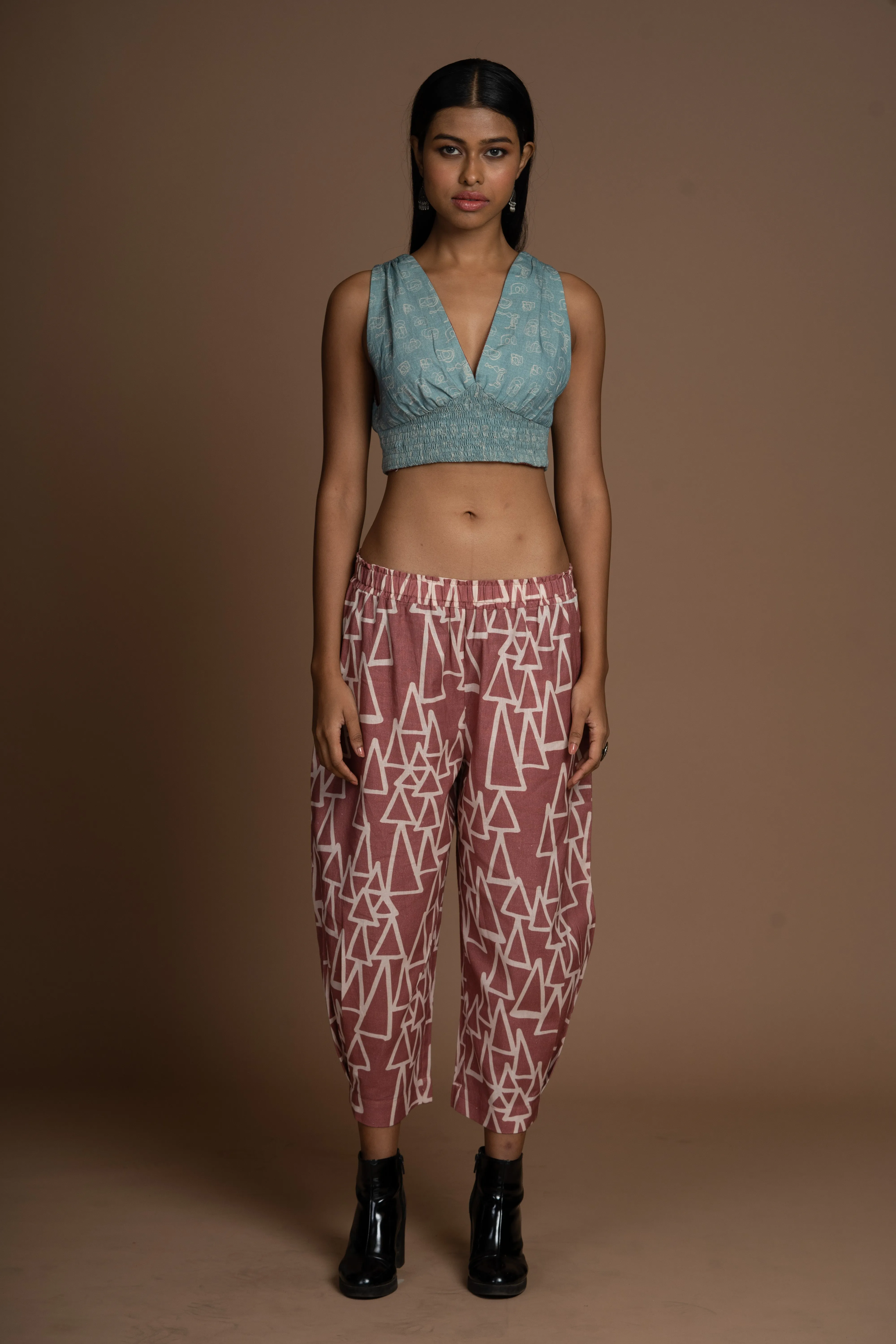 Subtle Pleats Pants in The Struggle and Joy Pattern