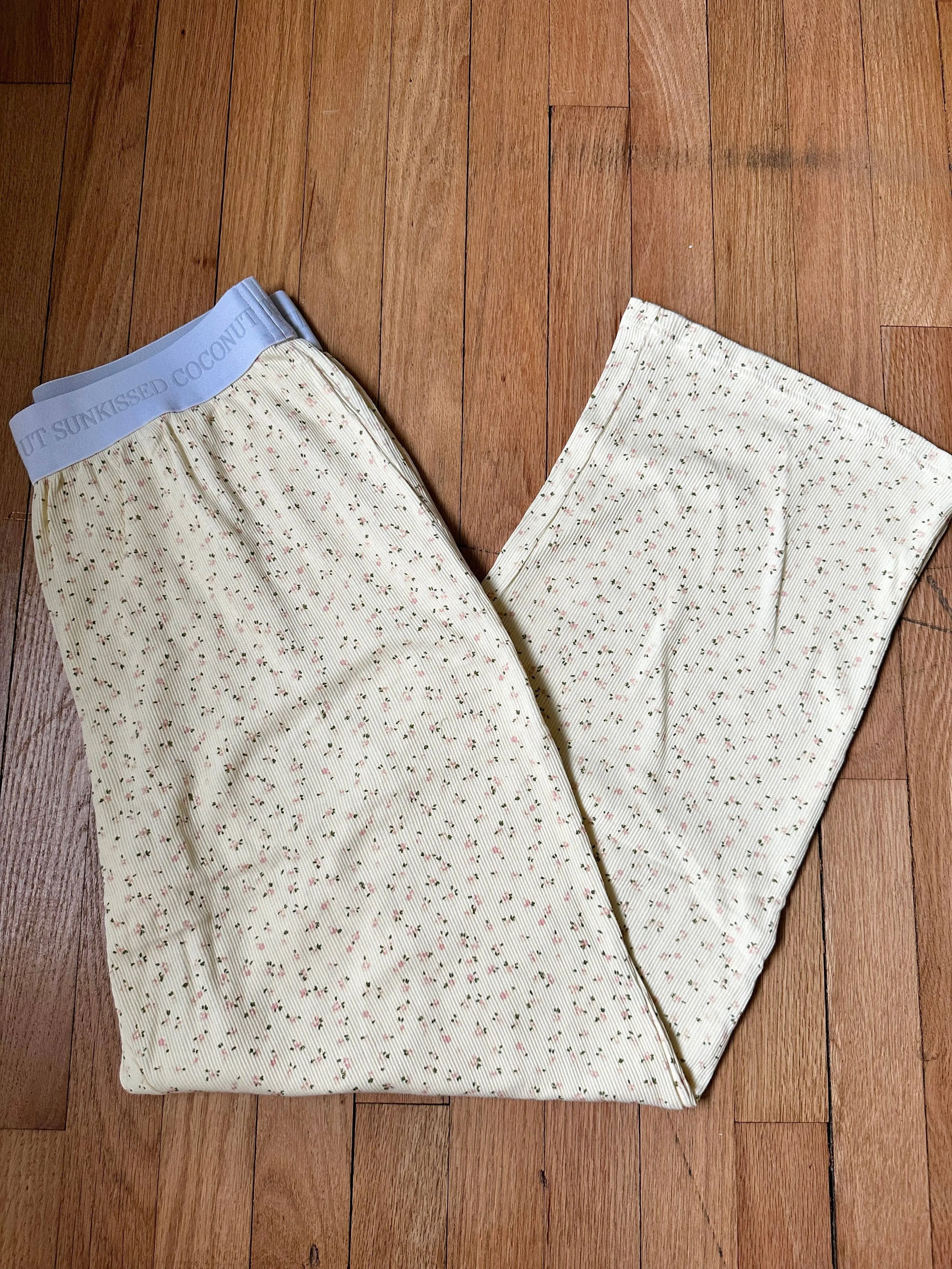 Sunkissed Coconut Lemon Floral Pajama Pants