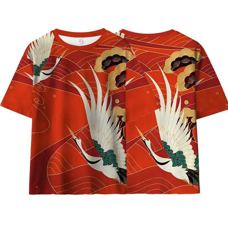 Sunset Crane Shirt Pants Set (30% OFF)