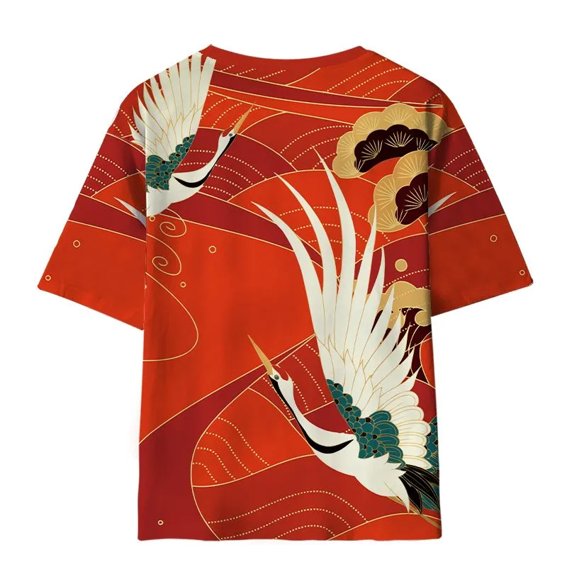 Sunset Crane Shirt Pants Set (30% OFF)