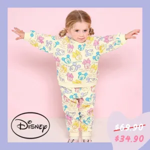 Sweet Mickey & Minnie Top & Bottom Set 2403MM15
