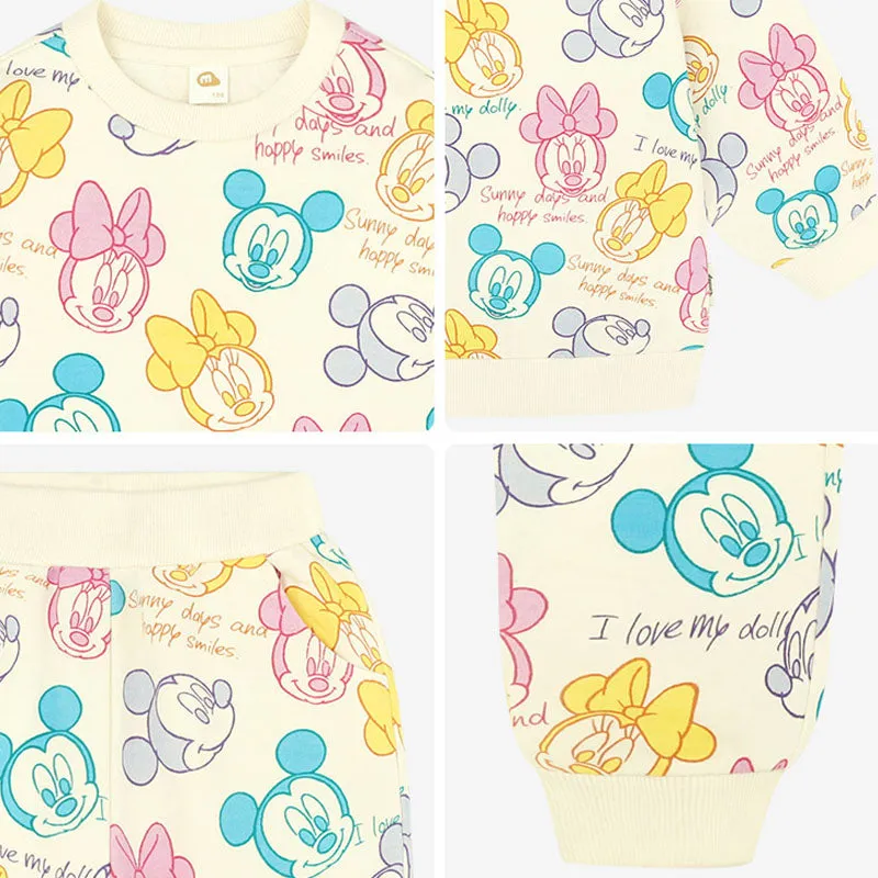 Sweet Mickey & Minnie Top & Bottom Set 2403MM15