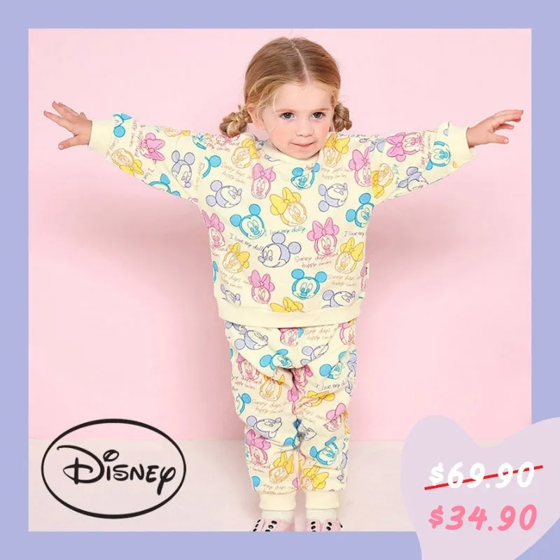 Sweet Mickey & Minnie Top & Bottom Set 2403MM15