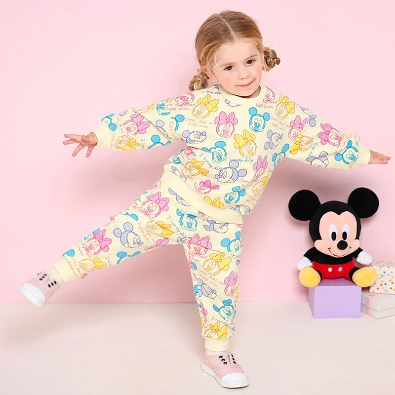Sweet Mickey & Minnie Top & Bottom Set 2403MM15